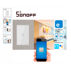 Apagador de pared touch ON/OFF Sonoff T2US1C smart...